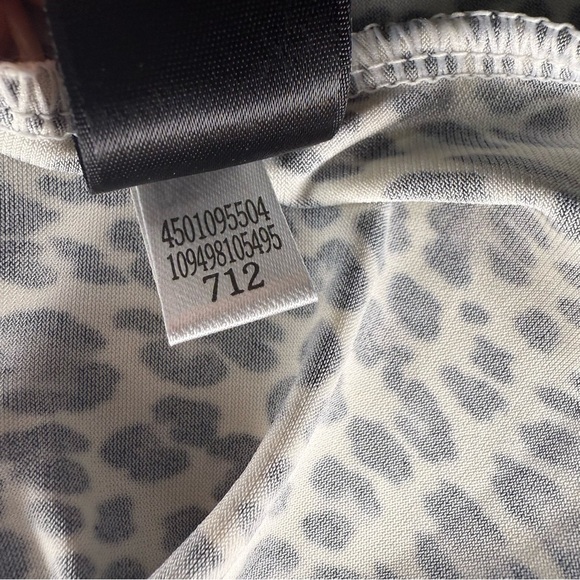 White House Black Market Workwear Leopard Print Lace Trim Stretch Cami Tank Top - Picture 4 of 9